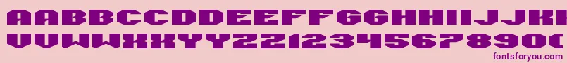 ManFlu Font – Purple Fonts on Pink Background