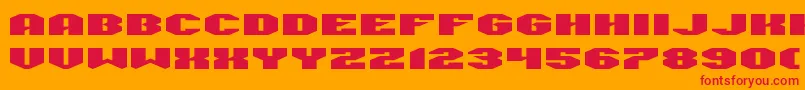 ManFlu Font – Red Fonts on Orange Background