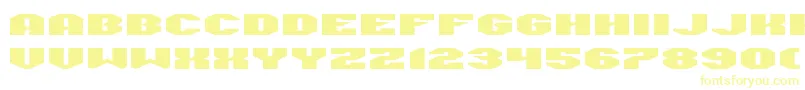 ManFlu Font – Yellow Fonts on White Background