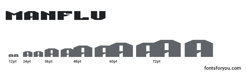 Размеры шрифта ManFlu