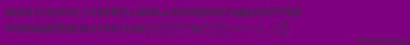 MbThinWorms Font – Black Fonts on Purple Background