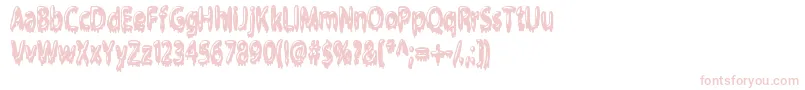 Gloop Font – Pink Fonts on White Background