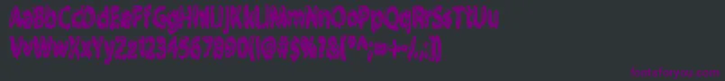 Gloop Font – Purple Fonts on Black Background
