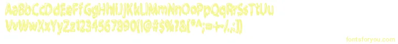Gloop-Schriftart – Gelbe Schriften