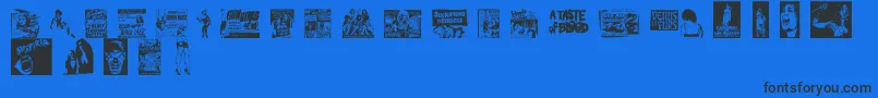 Más sobre la fuente Bmovie fuente Bmovie – Fuentes Negras Sobre Fondo Azul