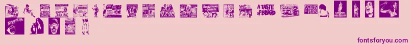 Más sobre la fuente Bmovie fuente Bmovie – Fuentes Moradas Sobre Fondo Rosa