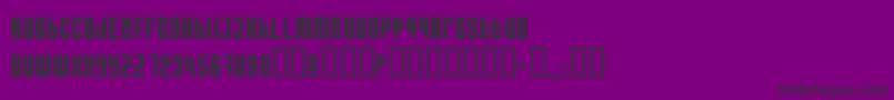 Caseconected Font – Black Fonts on Purple Background