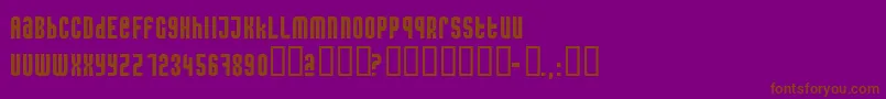 Caseconected Font – Brown Fonts on Purple Background