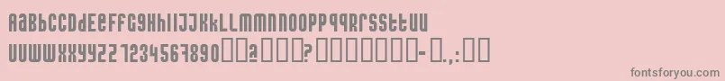 Caseconected Font – Gray Fonts on Pink Background