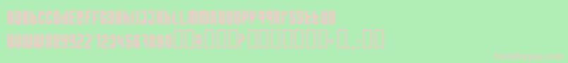 Caseconected Font – Pink Fonts on Green Background