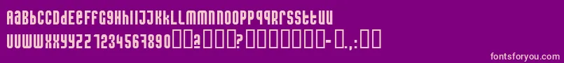 Caseconected Font – Pink Fonts on Purple Background