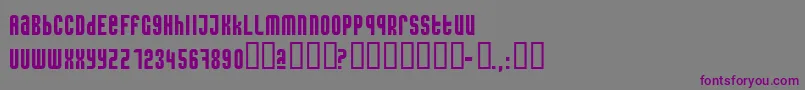 Шрифт Caseconected – фиолетовые шрифты на сером фоне
