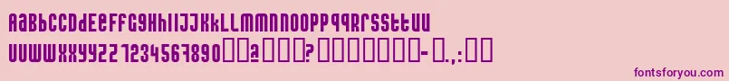 Caseconected Font – Purple Fonts on Pink Background