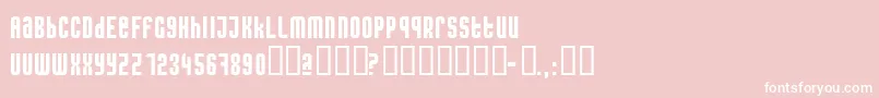 Caseconected Font – White Fonts on Pink Background