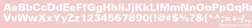 フォントPartnerextrabold – ピンクの背景に白い文字