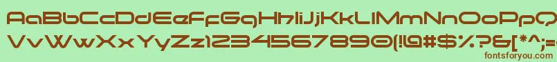 Moonhouse-fontti – ruskeat fontit vihreällä taustalla