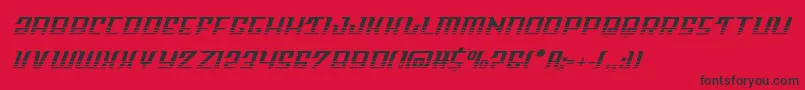 Skycabhalf Font – Black Fonts on Red Background