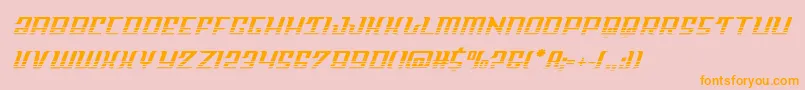 Skycabhalf Font – Orange Fonts on Pink Background