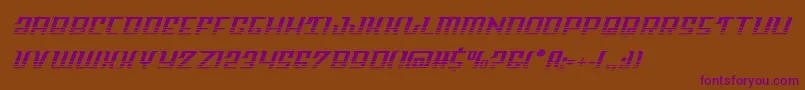 Skycabhalf Font – Purple Fonts on Brown Background