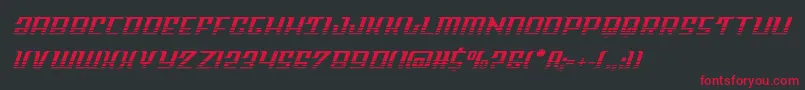 Skycabhalf Font – Red Fonts on Black Background