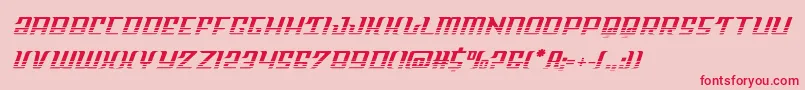 Skycabhalf Font – Red Fonts on Pink Background