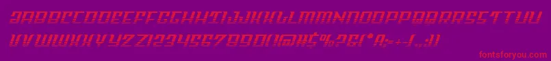 Skycabhalf Font – Red Fonts on Purple Background