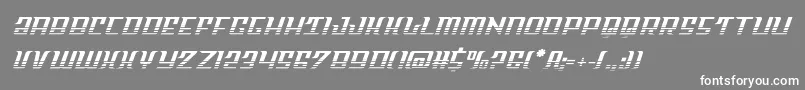 フォントSkycabhalf – 灰色の背景に白い文字