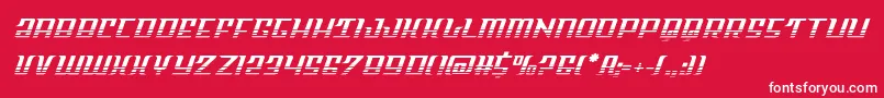 Skycabhalf Font – White Fonts on Red Background
