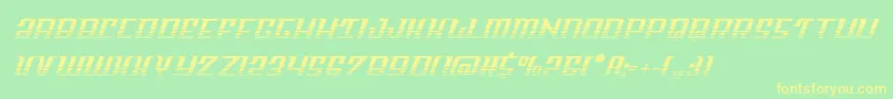 Skycabhalf Font – Yellow Fonts on Green Background