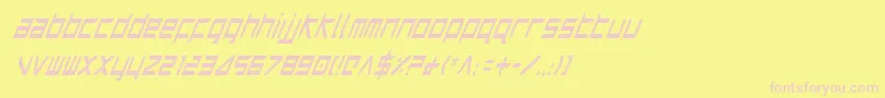 Harrici Font – Pink Fonts on Yellow Background