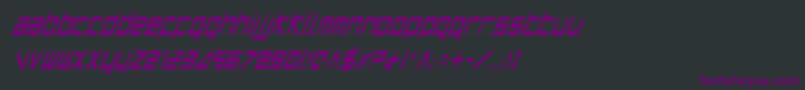 Harrici Font – Purple Fonts on Black Background
