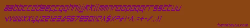Harrici Font – Purple Fonts on Brown Background