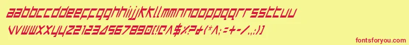Harrici Font – Red Fonts on Yellow Background