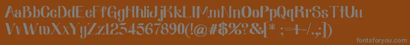 Nearlydig Font – Gray Fonts on Brown Background