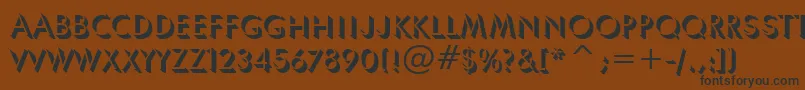 UmbraBt Font – Black Fonts on Brown Background