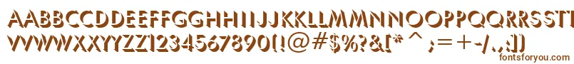 Шрифт UmbraBt – коричневые шрифты на белом фоне