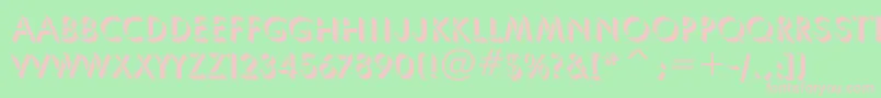 UmbraBt Font – Pink Fonts on Green Background