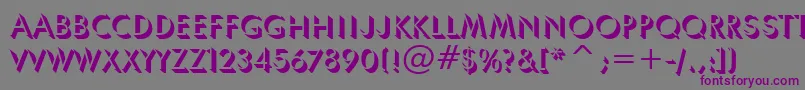 Шрифт UmbraBt – фиолетовые шрифты на сером фоне