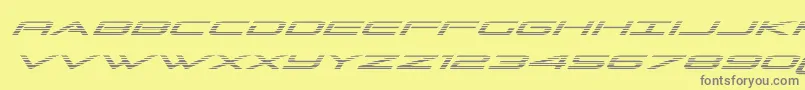 Grandsportgradital Font – Gray Fonts on Yellow Background