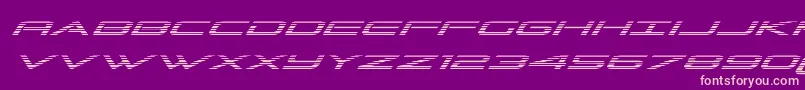 Grandsportgradital Font – Pink Fonts on Purple Background