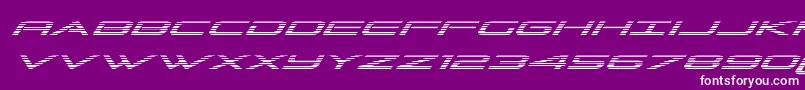 Police Grandsportgradital – polices blanches sur fond violet