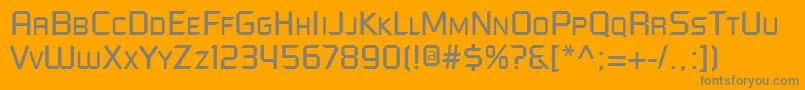 Шрифт Futured – серые шрифты на оранжевом фоне