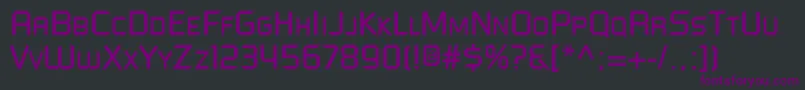 Шрифт Futured – фиолетовые шрифты на чёрном фоне