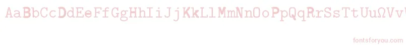 CmTypewriterRegular Font – Pink Fonts on White Background