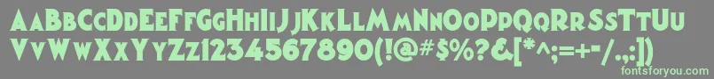 Magiclanternnf Font – Green Fonts on Gray Background