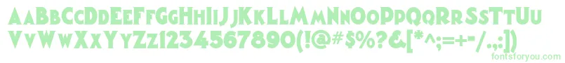 Magiclanternnf Font – Green Fonts on White Background