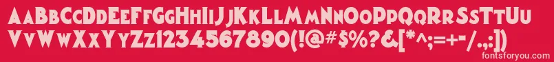 Magiclanternnf Font – Pink Fonts on Red Background