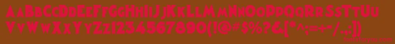 Magiclanternnf Font – Red Fonts on Brown Background