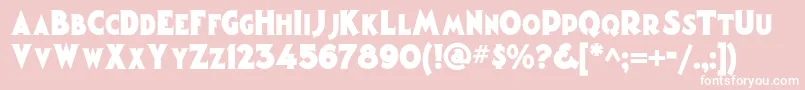 Magiclanternnf Font – White Fonts on Pink Background