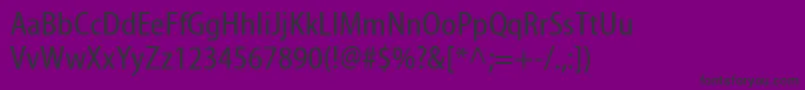 MyriadwebproCondensed Font – Black Fonts on Purple Background